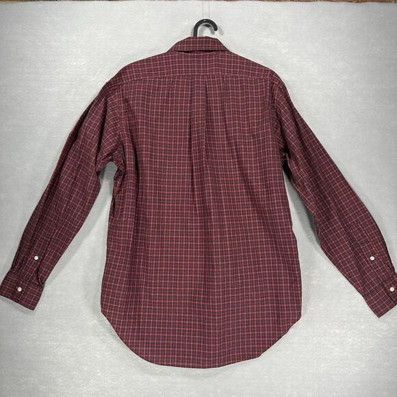 Polo Ralph Lauren Men's Long Sleeve Button-Up Medium Classic Fit Red Blue Yellow - Picture 6 of 9